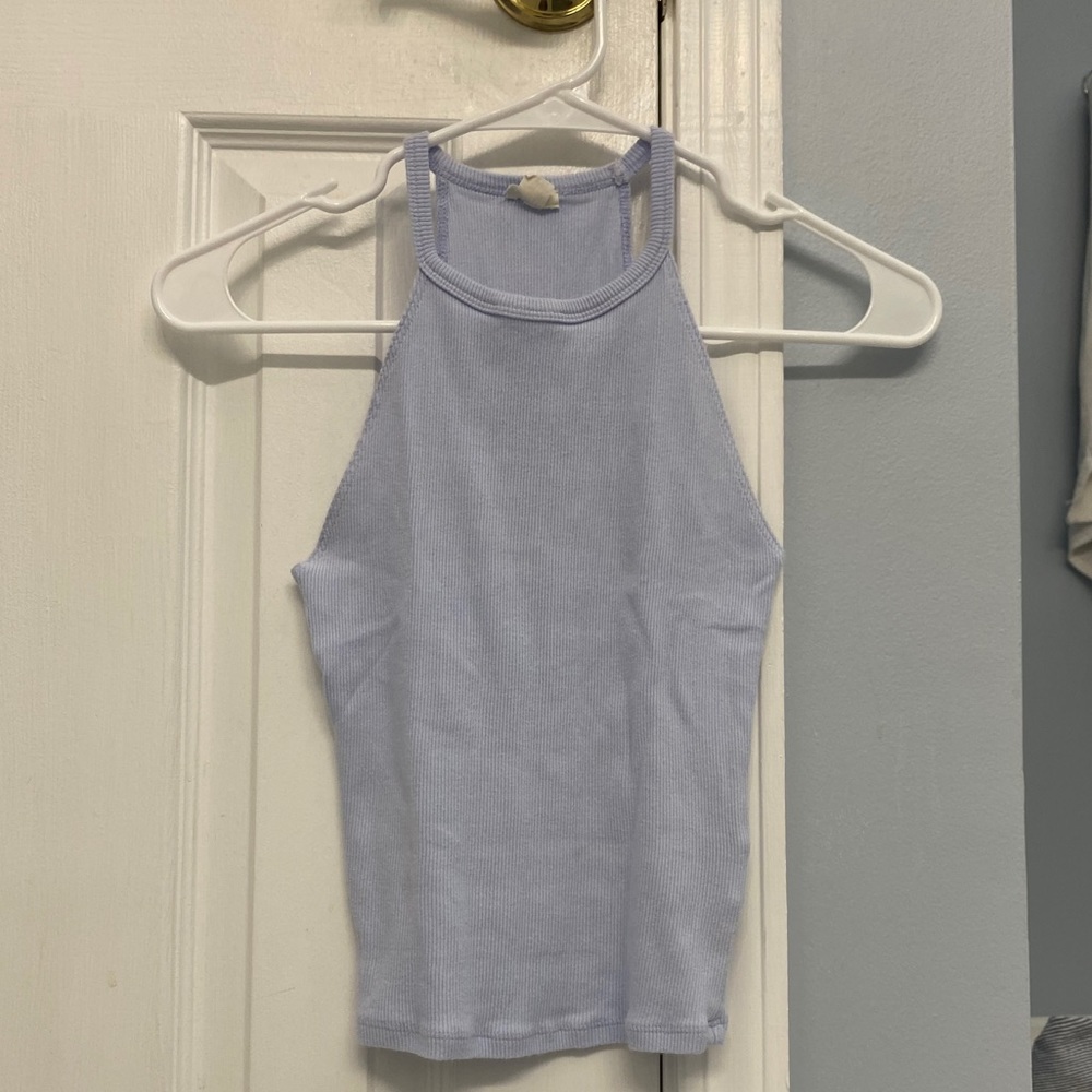 Ribbed Garage Crop Tank Top